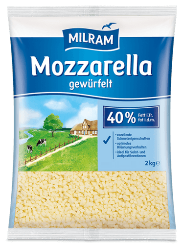 Mozzarella , gewürfelt - 2kg