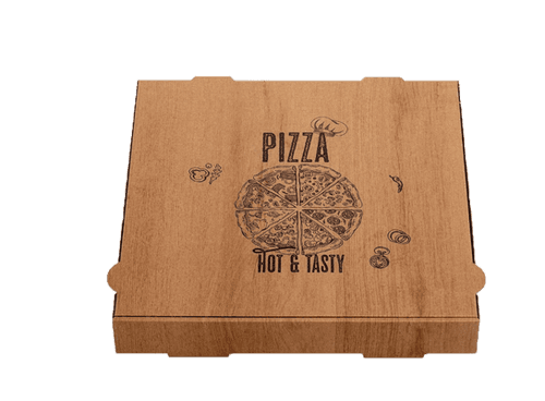 Pizzakarton 29x29x4 "hot&tasty"