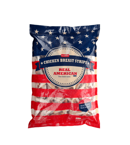 REAL AMERICAN Hähnchenbruststreifen, gegrillt, 10mm - 2,5kg